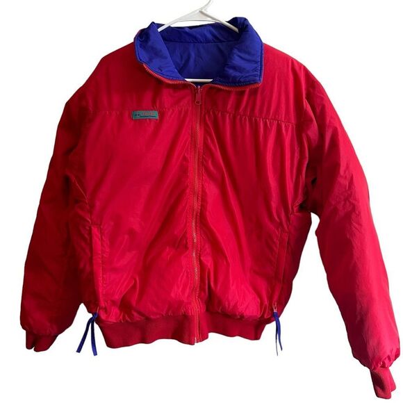Columbia Pink Outer and Purple‎ Inner Puffer Jacket Size Medium - Picture 1 of 10